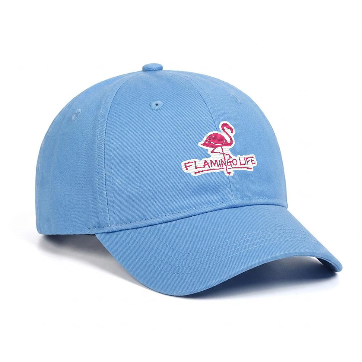 Flamingo Life Embroidered Cap
