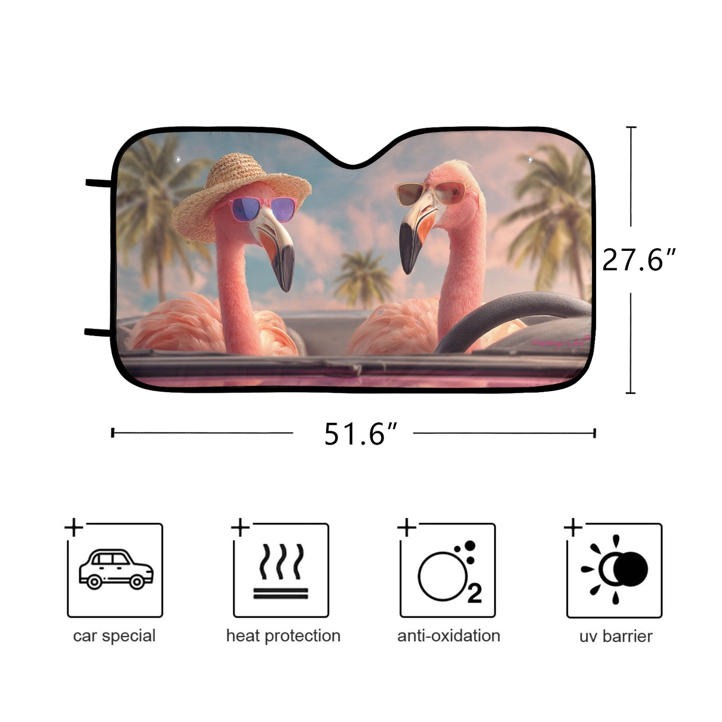 Flamingo Life® Auto Car Sun Shade