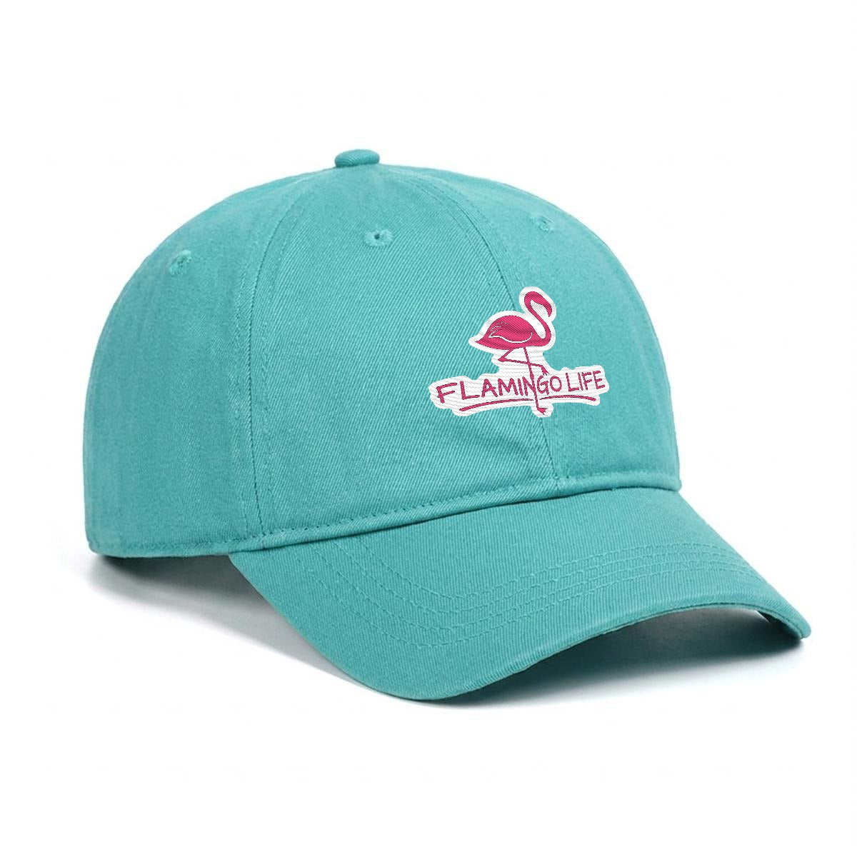 Flamingo Life Embroidered Cap