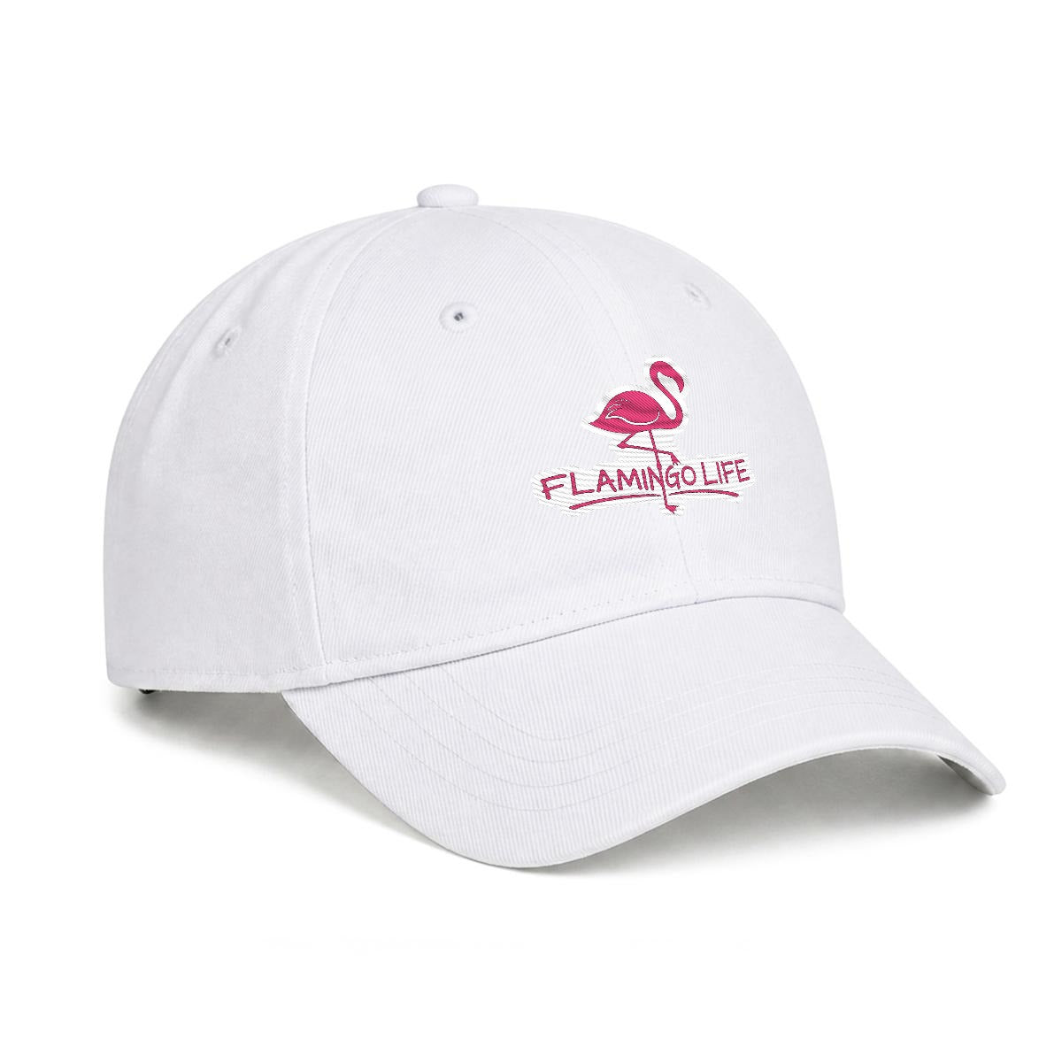Flamingo Life Embroidered Cap
