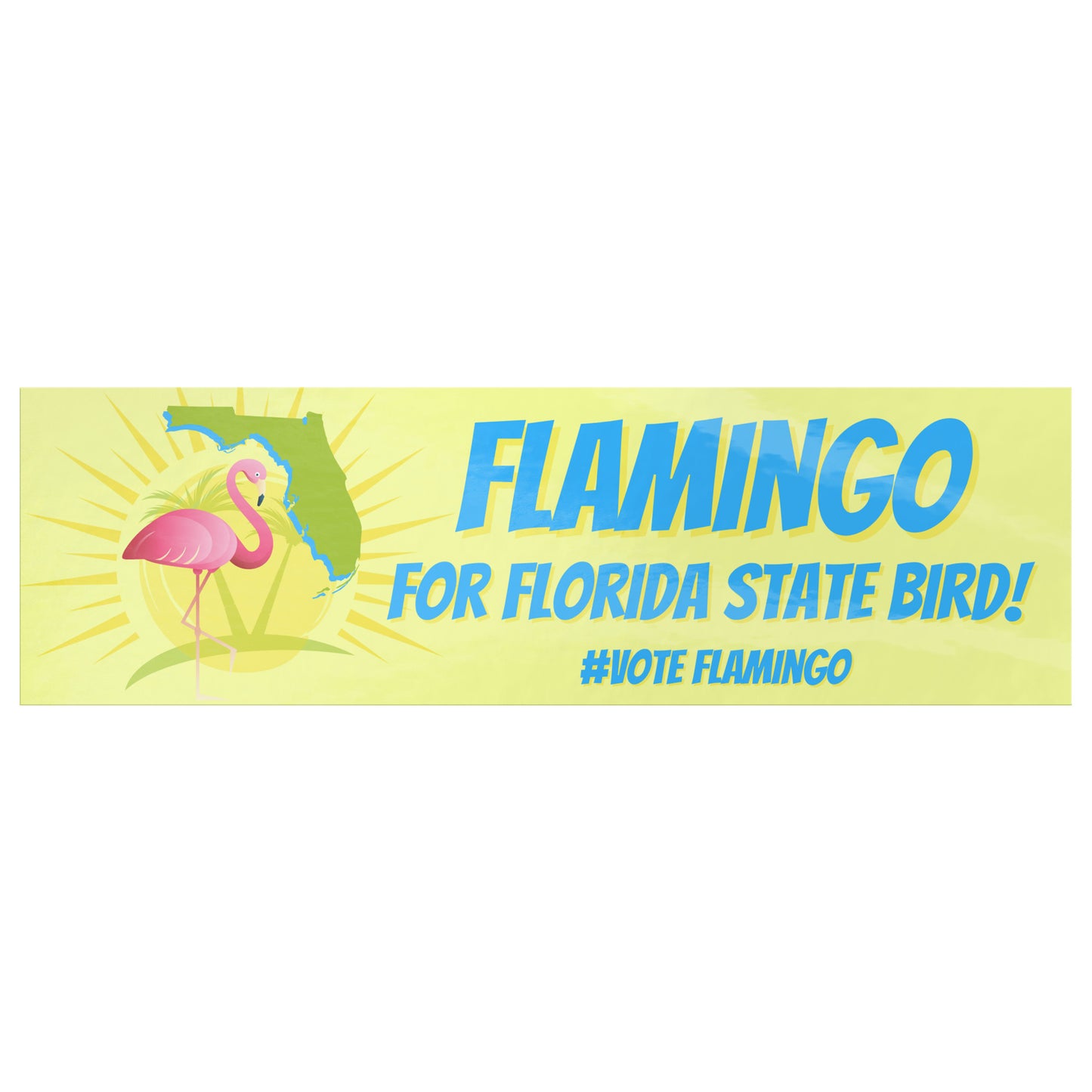 Flamingo For Florida State Bird Bumper Sticker(s)