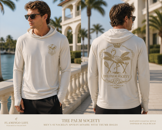 The Palm Society Men's Sunscreen Sports Hoodie With Thumb Holes