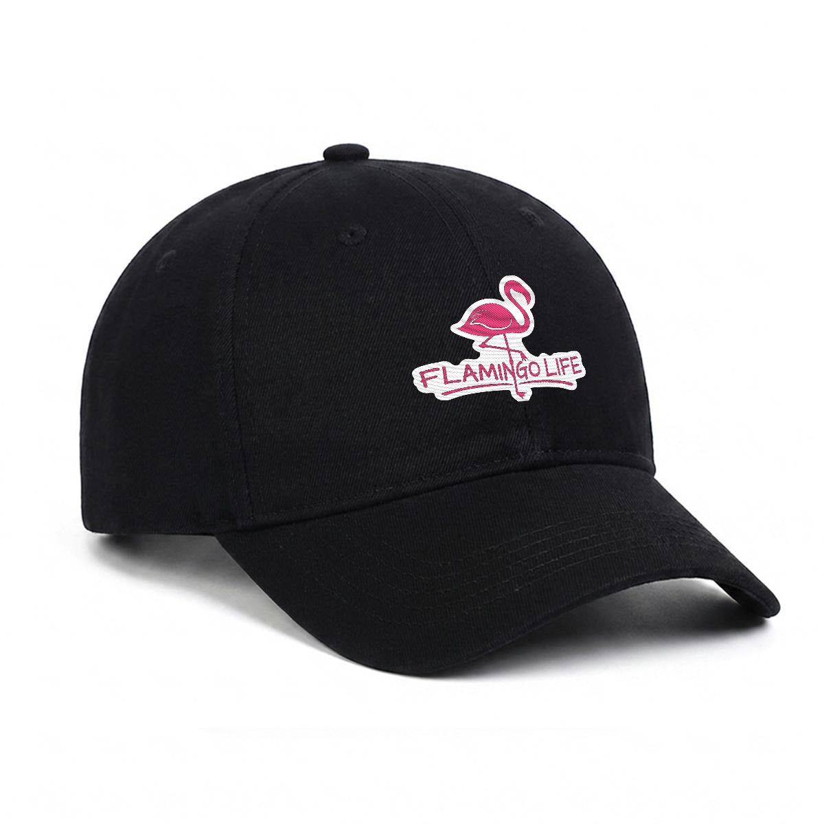 Flamingo Life Embroidered Cap