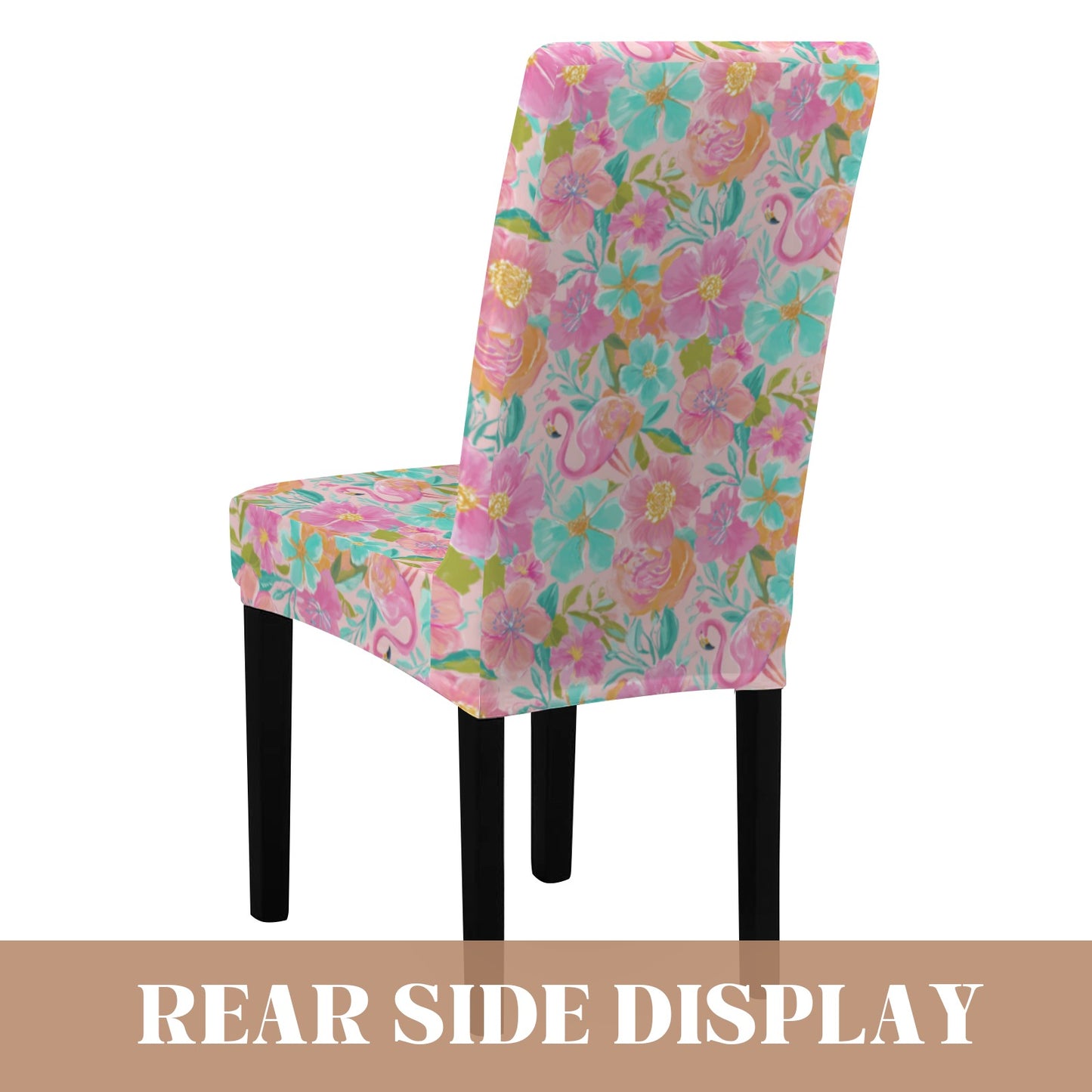 Floral Flamingo Chair Covers (2)