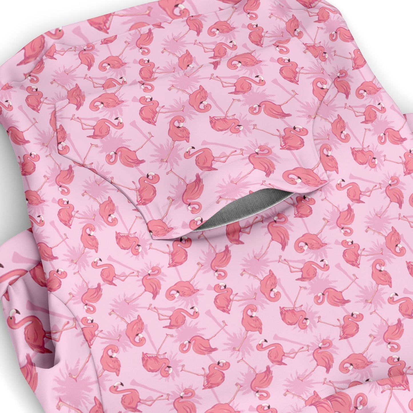 Flamingo Athletic Dog Zip-Up Hoodie