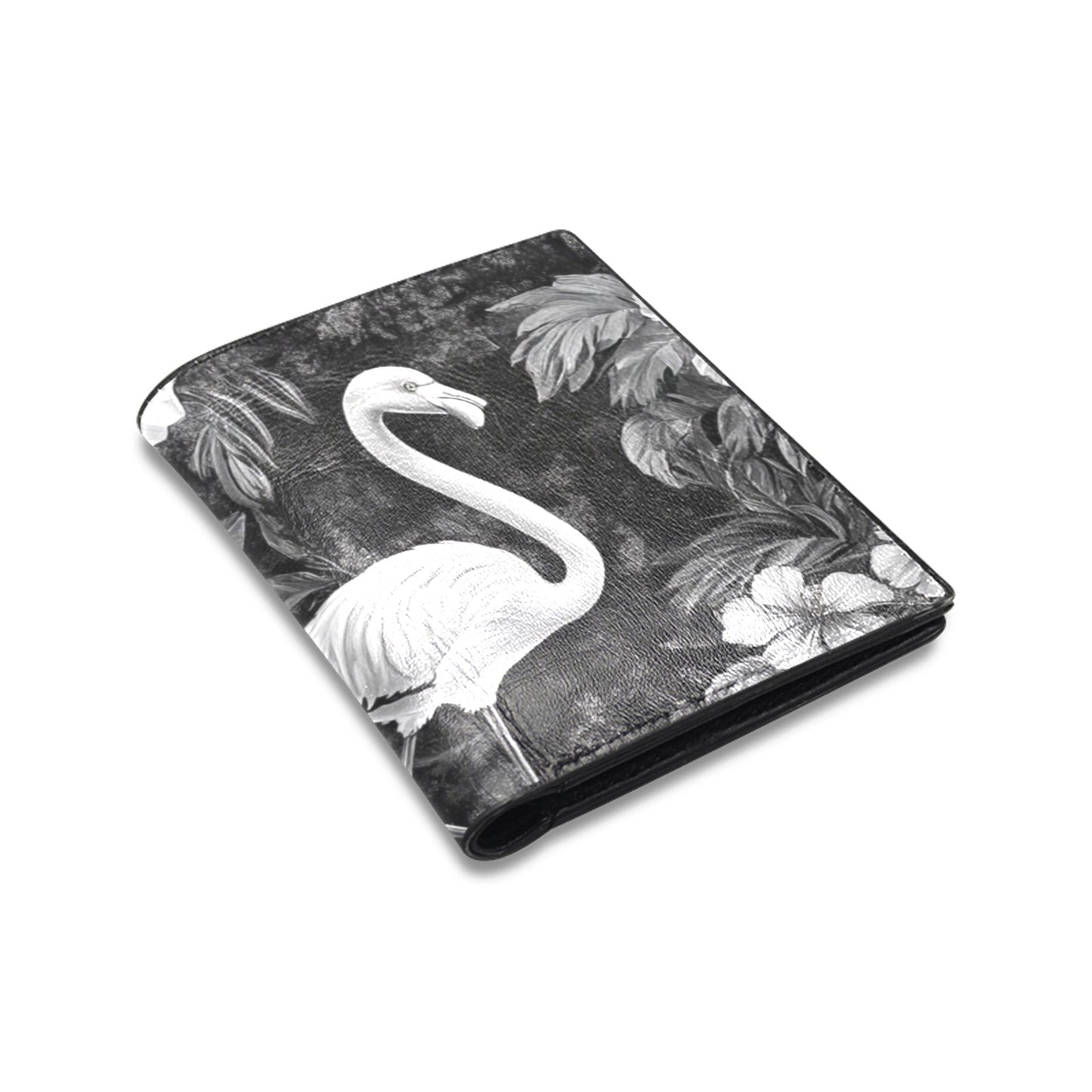 Black and White Flamingos Men's Wallet