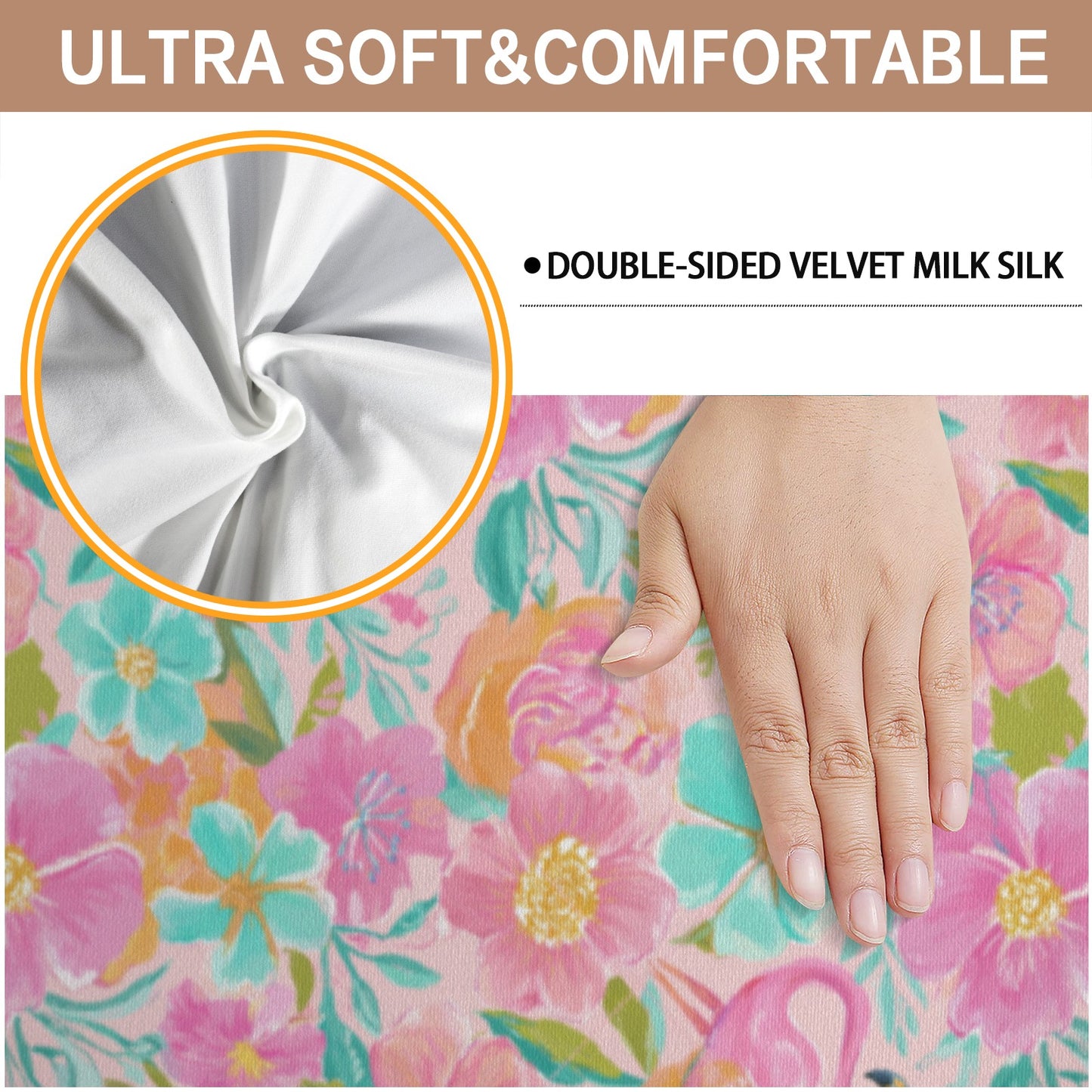 Floral Flamingo Chair Covers (2)