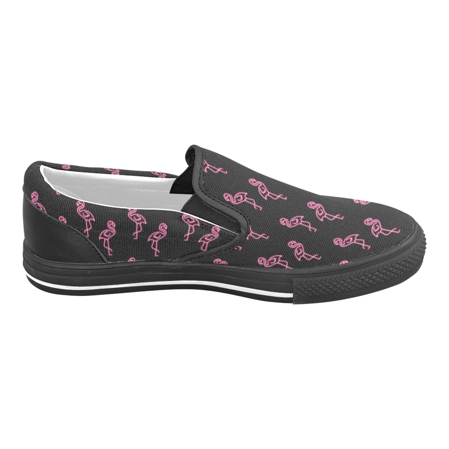 Flamingo Life® Neon Flamingo Men’s Slip-on Canvas Shoes