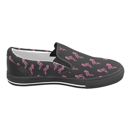Flamingo Life® Neon Flamingo Men’s Slip-on Canvas Shoes
