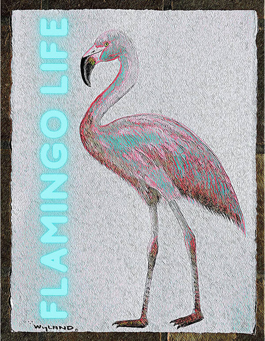 Wyland© designed Flamingo Life® - Art Print