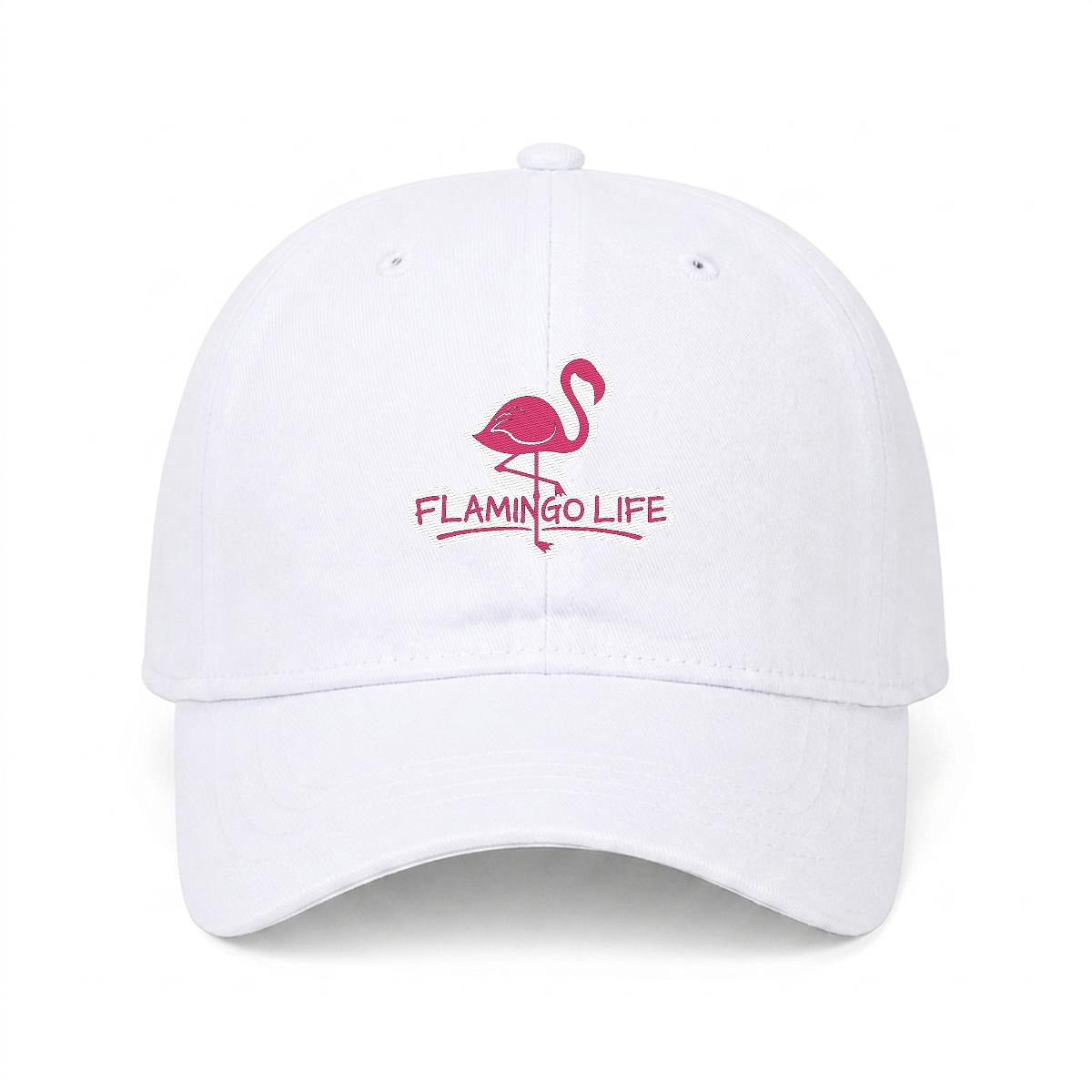 Flamingo Life Embroidered Cap