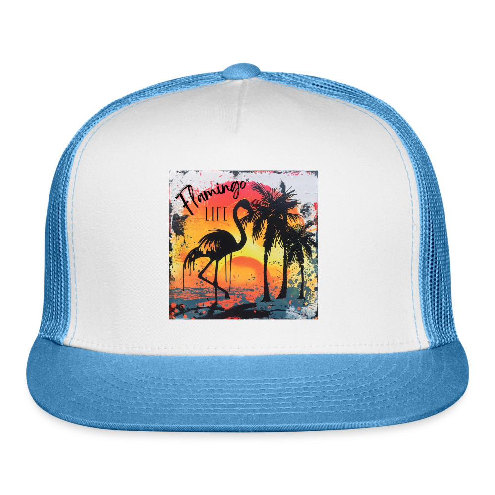 Trucker Cap - white/blue