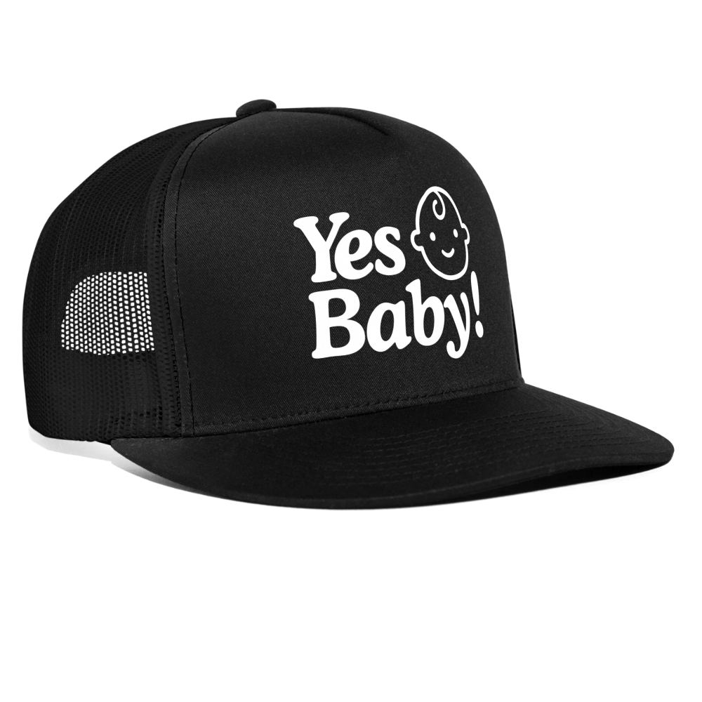 Yes Baby Trucker Cap - black/black