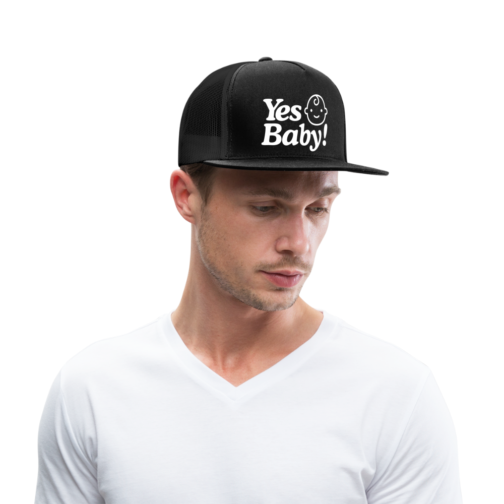 Yes Baby Trucker Cap - black/black