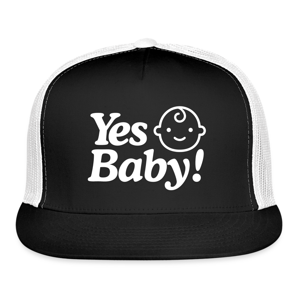 Yes Baby Trucker Cap - black/white