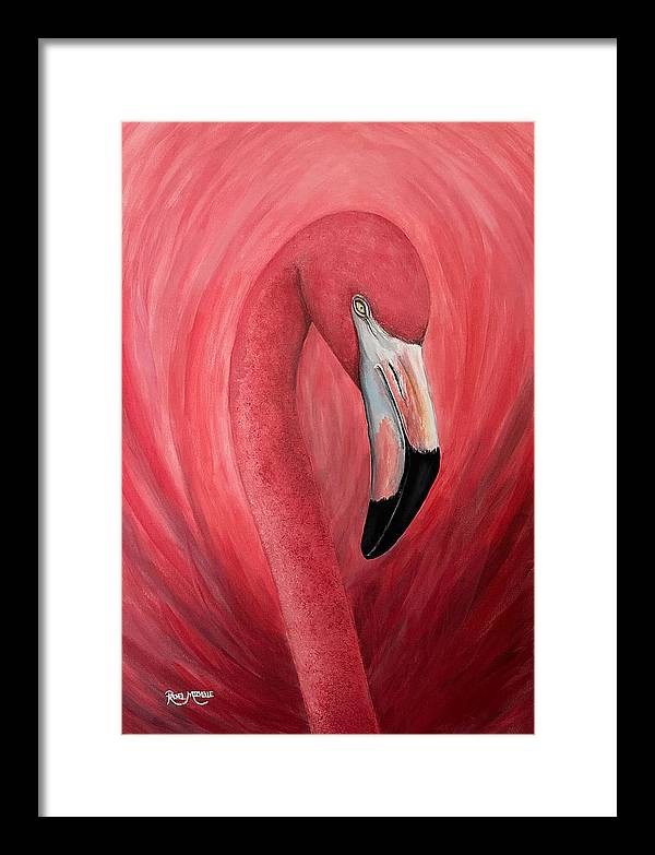 Flamenco Alas de Fuego - Framed Print