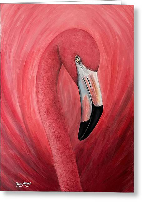 Flamenco Alas de Fuego - Greeting Card