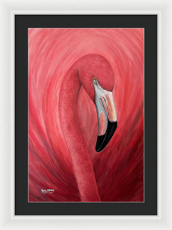 Flamenco Alas de Fuego - Framed Print