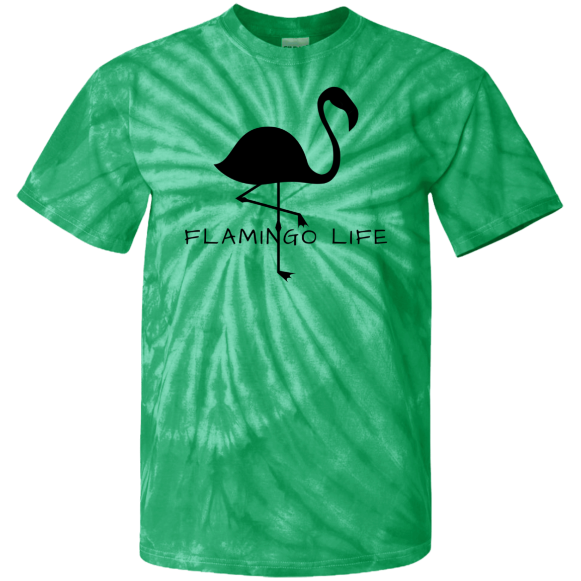 Flamingo Life® Mens 100% Cotton Tie Dye T-Shirt - Sizes up to 5XL