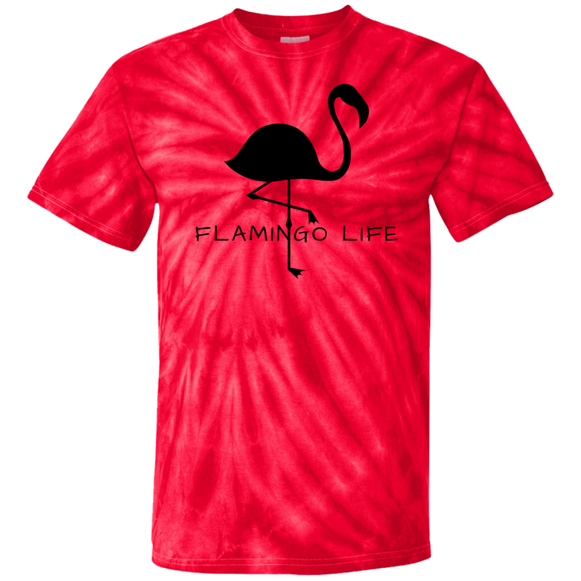 Flamingo Life® Mens 100% Cotton Tie Dye T-Shirt - Sizes up to 5XL