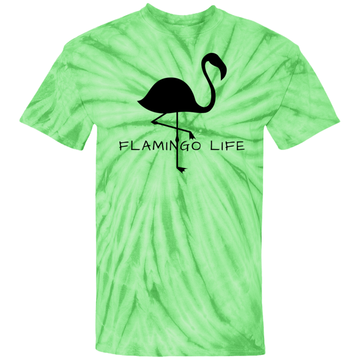 Flamingo Life® Mens 100% Cotton Tie Dye T-Shirt - Sizes up to 5XL