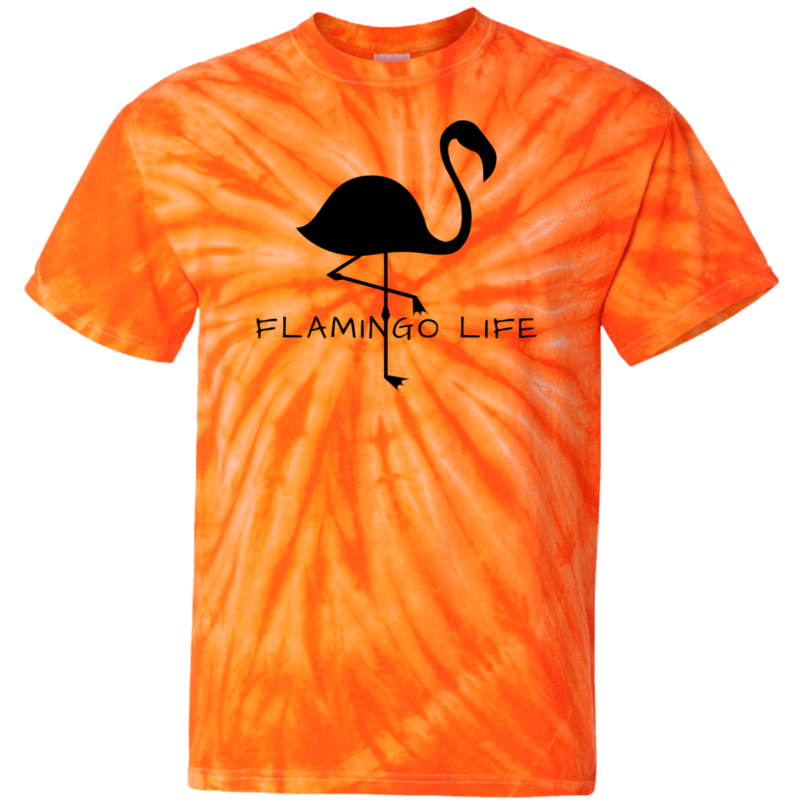 Flamingo Life® Mens 100% Cotton Tie Dye T-Shirt - Sizes up to 5XL