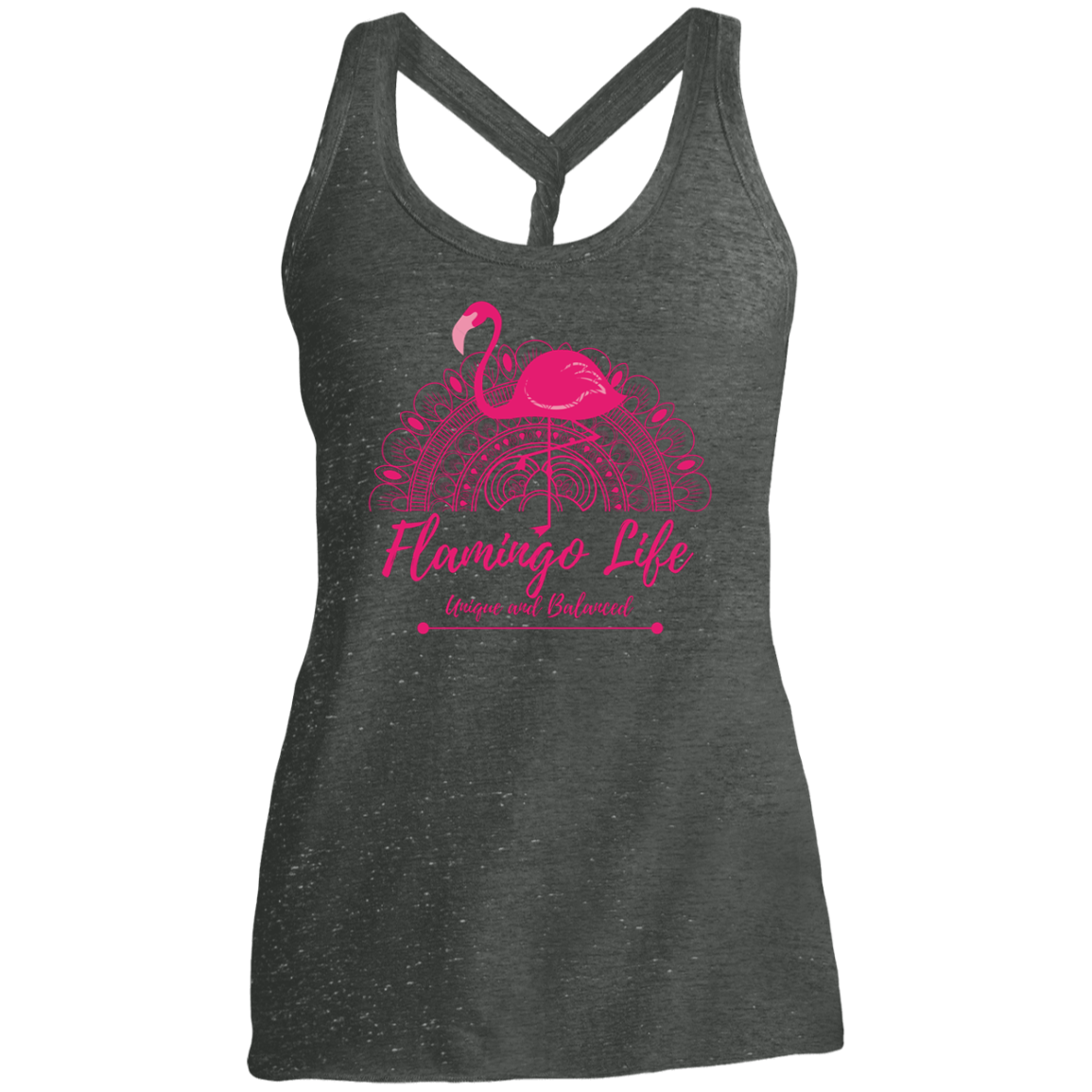 Flamingo Life Ladies' Cosmic Twist Back Tank - The Flamingo Shop