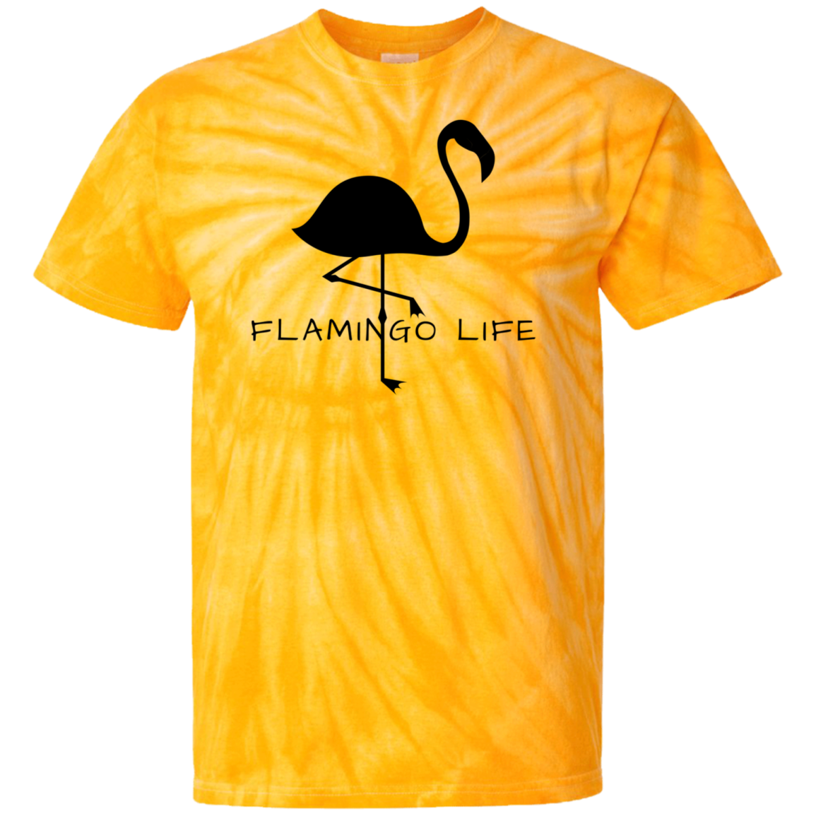 Flamingo Life® Mens 100% Cotton Tie Dye T-Shirt - Sizes up to 5XL