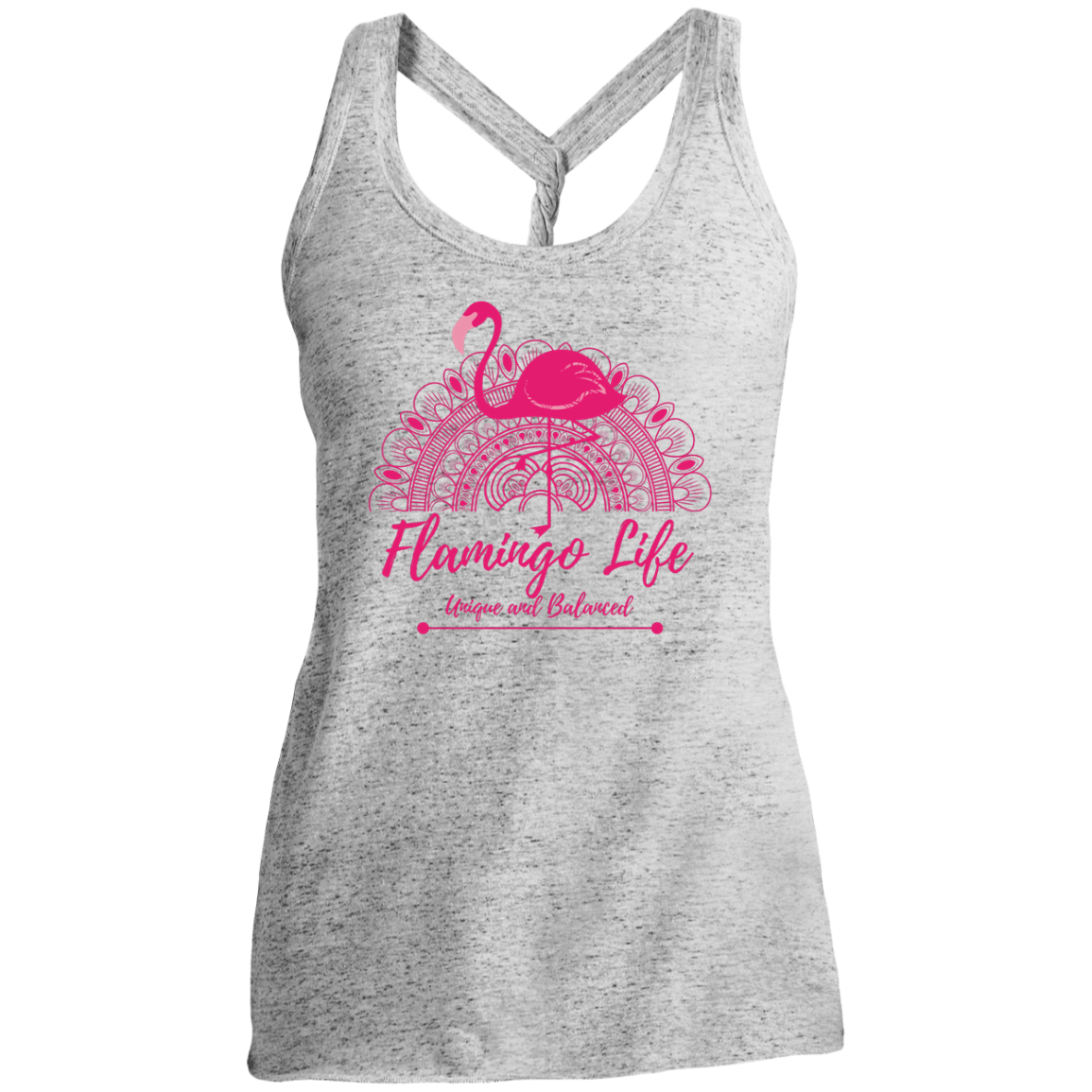 Flamingo Life Ladies' Cosmic Twist Back Tank - The Flamingo Shop