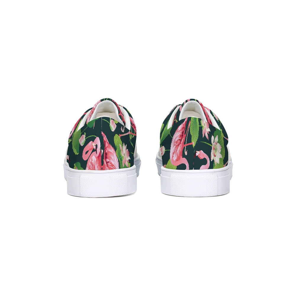 Pretty Flamingos Lace Up Canvas Shoes - The Flamingo Shop