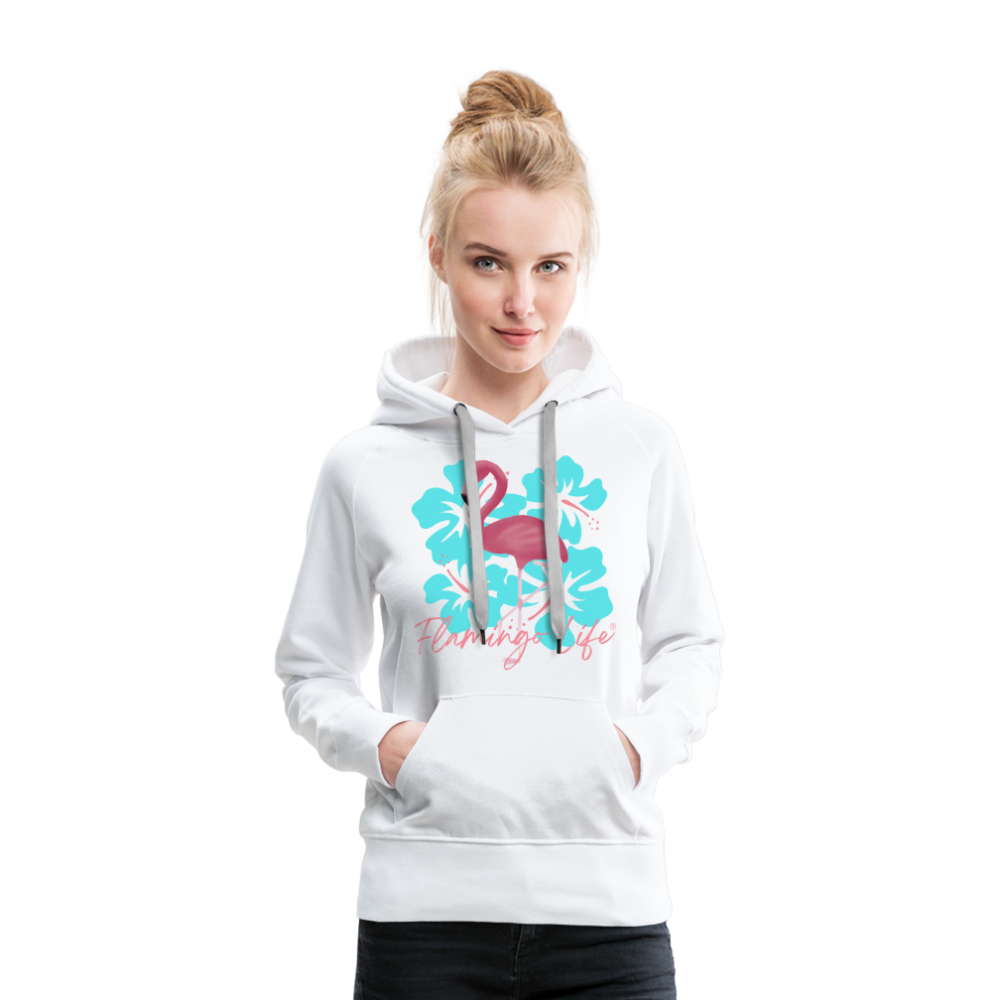 Flamingo Life® Women’s Hoodie - white