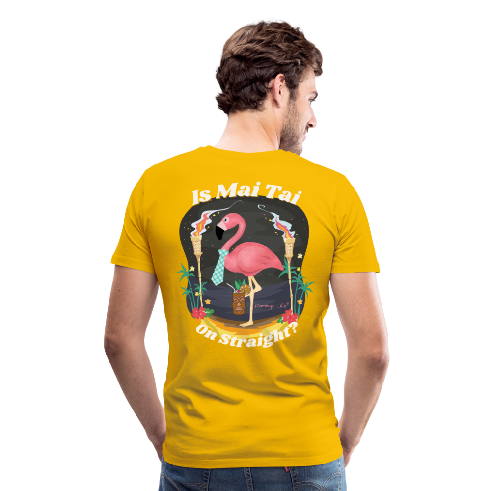 Is Mai Tai on Straight Men's T-Shirt - sun yellow